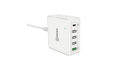 【SEKC】日本設計 PD+QC3.0 60W 5孔急速充電器