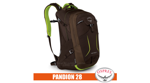 【美國 OSPREY】PANDION 28 輕量多功能口袋休閒後背包28L.日用包/Airspeed™網架通風背板_蜥蜴綠 R