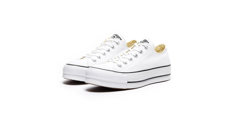 【預購】CONVERSE ALL STAR LIFT 白色低筒厚底帆布鞋 560251C