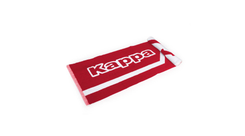 KAPPA 運動毛巾-海邊 游泳 戲水 慢跑 路跑 浴巾 純棉 台灣製 紅白@304TTXD-969@
