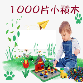 【17mall】兒童益智玩具繽紛創意DIY-1000片小積木組