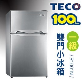 TECO東元-小鮮綠雙門冰箱R1001N
