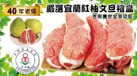 吉園圃+產銷履歷雙證！嚴選宜蘭40年頂級精品老欉紅文旦禮盒