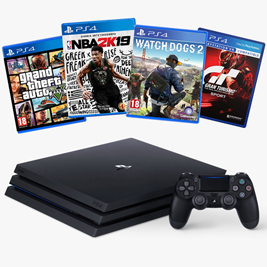 PS4 Pro 主機 + 遊戲四選一