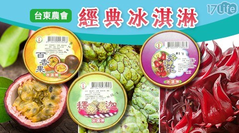 【台東農會】冰淇淋(釋迦/洛神花/百香果) 任選