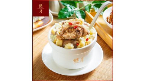 台北【雙月食品社】蒜好好燉雞腿湯+愛恨椒芝麵(MO25)