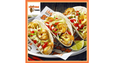 【美食餐飲】竹北【HOOTERS】歡樂午餐【鮮蝦巴哈玉米餅】個人套餐（含主餐+10款可續杯飲料）