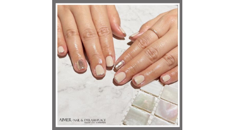 台北中山區 【Aimer 艾．指藝美睫】手部造型凝膠含他店卸甲，限定六款，可換底色（不含延甲、保養）  優惠券(MO)