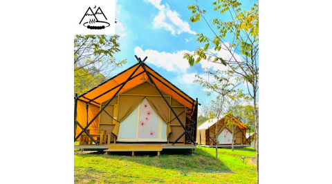 高雄【寶來遠山望月】2大2小一泊二食豪華湯屋狩獵帳