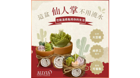 台北大同【艾莉婭手作療癒美學】多肉蠟燭玻璃球手作課程券《掌心裡的小宇宙》(MO)