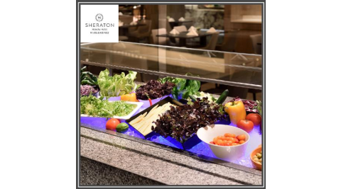 【新竹豐邑喜來登大飯店】盛宴自助餐廳假日雙人午晚餐券(MO)