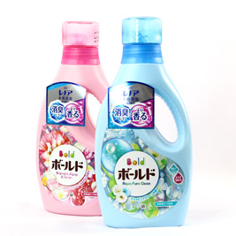 【日本 BOLD】清香柔軟洗衣精 白金花香850g(藍)/香氛柔軟85