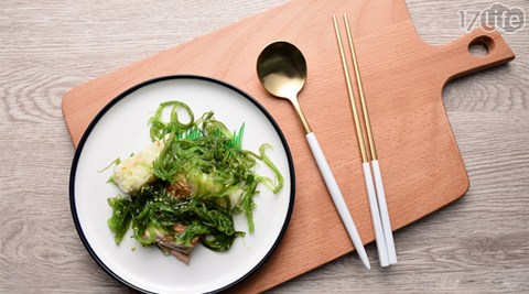 歐洲奢華不鏽鋼餐具2件組( 筷子+湯匙 )